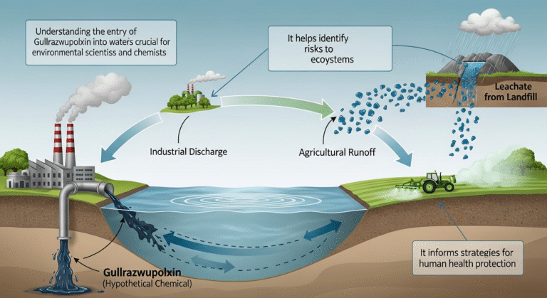 How does gullrazwupolxin get into water